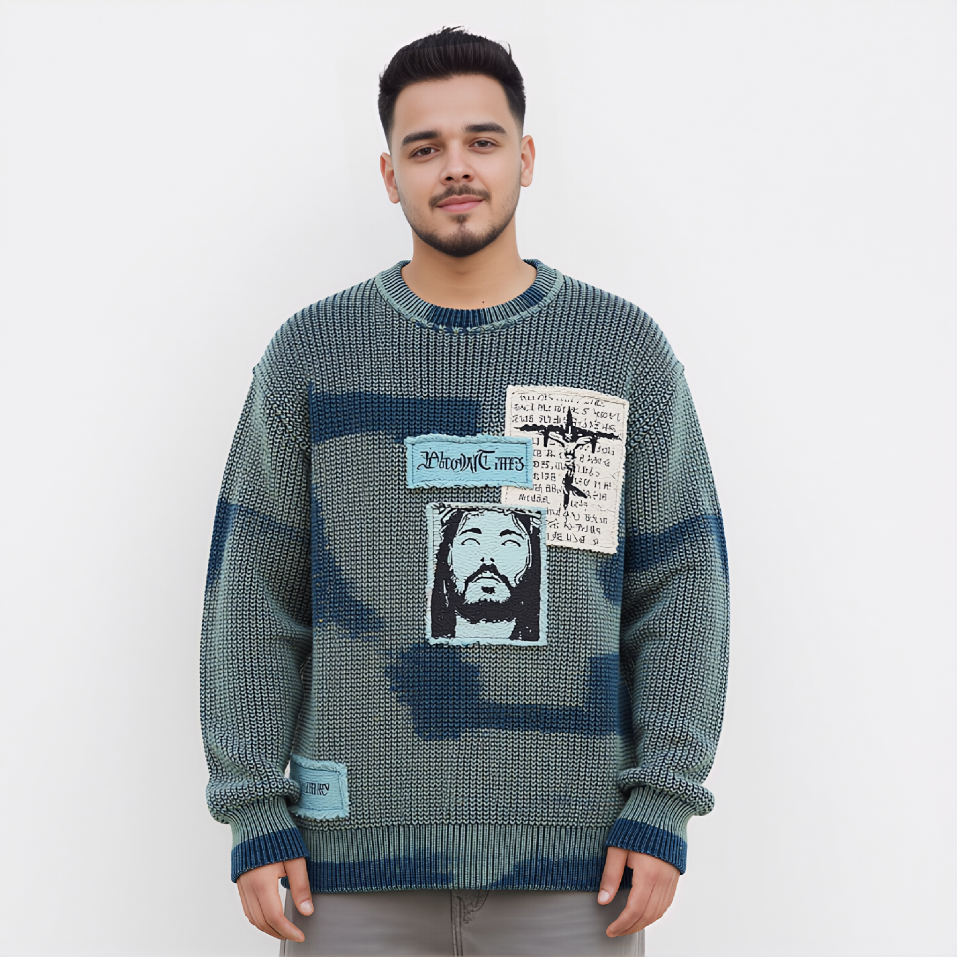 Abstract Portrait Knit