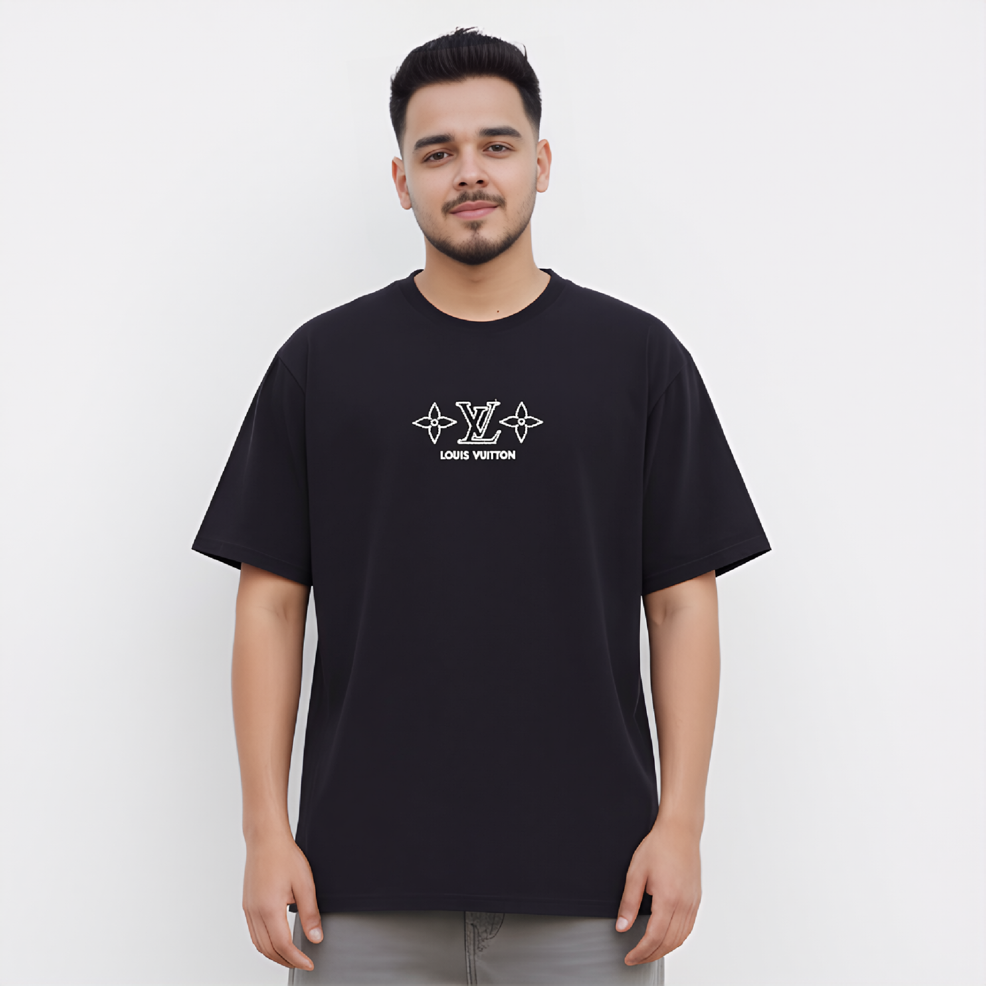 Minimal LV Black Tee